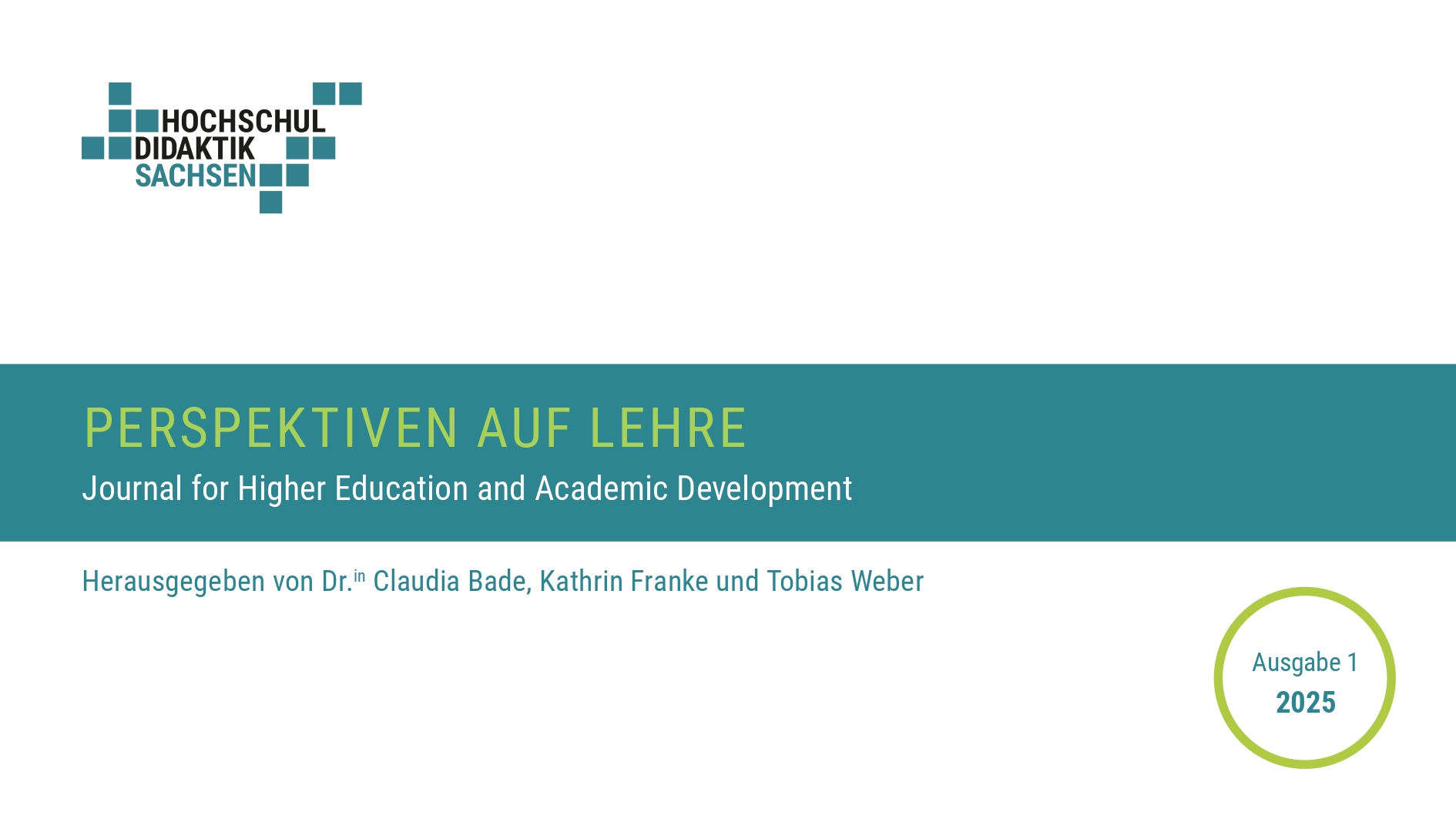 Titelbild von Heft Nummer 1, 2025